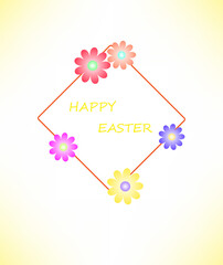 Spring sale background with beautiful colorful flower. Vector illustration template.banners.Wallpaper.flyers, invitation, brochure, voucher discount.