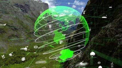 Future environmental conservation and sustainable ESG modernization development by using technology...