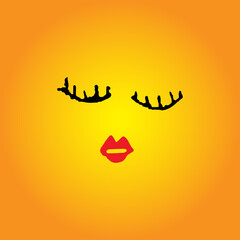 Fototapeta premium Smile icon Logo Vector Template Design