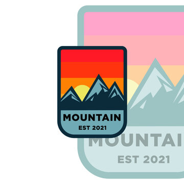 Montain/landscape emblem logo design inspiration
