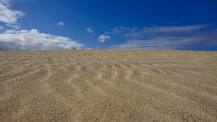 Textur einer Sanddüne nahe Corralejo auf Fuerteventura - Spanien