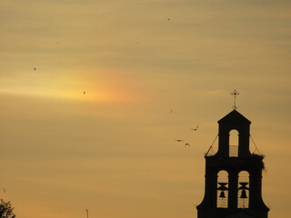 hermitage horizon religion bells sky pretty cross