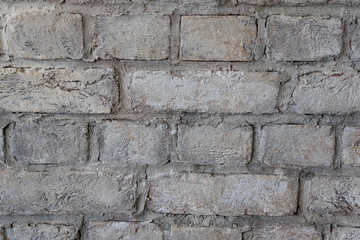 gray rough brick wall, background