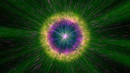 Fototapeta na wymiar Pulsar star light in space
