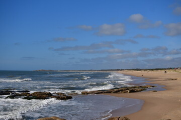 Fototapeta na wymiar Punta del Diablo Uruguay Playa de la Viuda