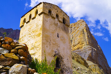 Watchtower in the village of Eltyubyu in the Chegem river valley