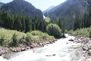 Fototapeta premium Cascada de Krimml, Austria. La cascada mas alta de Austria.