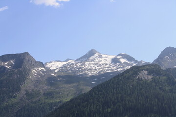 Naklejka premium Vistas del valle y de las cataratas de Krimml. Austria.