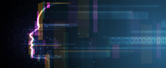 Obraz premium Conceptual technology illustration of artificial intelligence