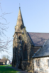 Fototapeta na wymiar The Church of St Giles in Normanton, Derby