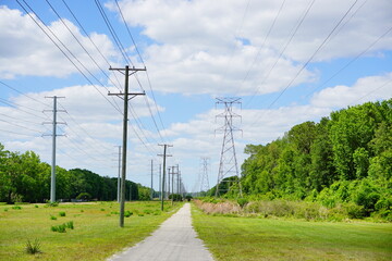 High voltage electric power line	
