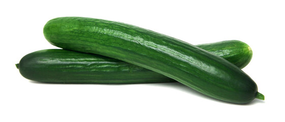 Cucumbers  smooth isolated on white background