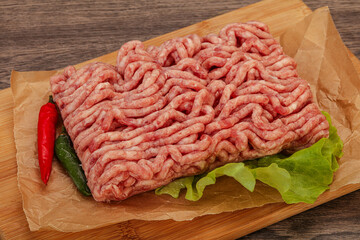 Raw Minced pork meat for cooking