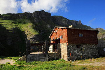 Caraiman mountain chalet in Bucegi Natural Park, Romania, Europe