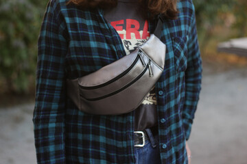silver bag