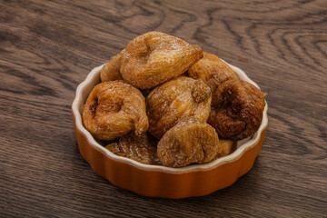 Dry sweet fig fruit heap