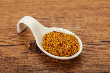 Dijon mustard sauce with seeds