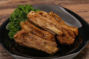 Stewed pork ribs with spices