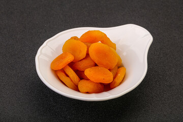Sweet tasty dried apricot heap