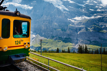 train in the mountains