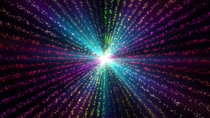 Fototapeta na wymiar particle laser light color ray illustration