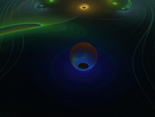 Imaginatory fractal background generated Image