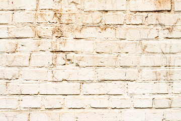 Texture of a brick wall with cracks and scratches which can be used as a background