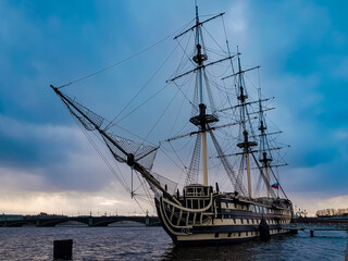 ship in the harbor