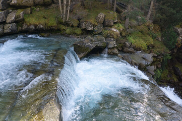 Gradas de Soaso waterfall in Ordesa y Monte Perdido National Park, in the Aragonese Pyrenees,...
