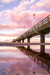 pier during sunset (Heringsdorf, Mecklenburg-Vorpommern, Germany)