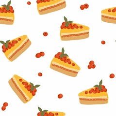 Delicious colorful pastries. icons on an isolated background. template.