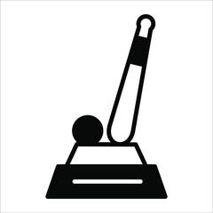  Baseball Trophy black filled line vector icon isolated