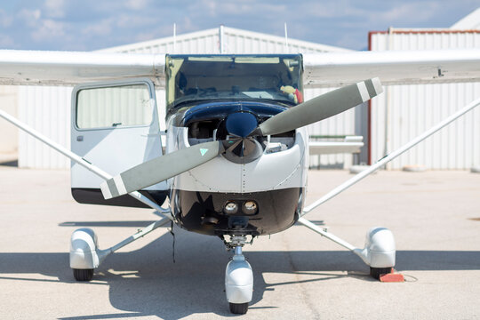 Front View Of A Small Plane