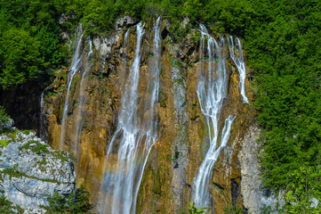 The Veliki Slap Waterfall in Plitvice Lakes National Park, Croatia