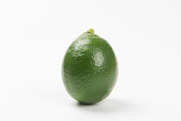 Juicy  lime isolated on white background
