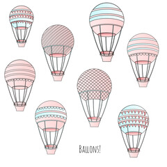 Obraz premium hot air balloon illustration