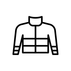 Jacket icon line style vector