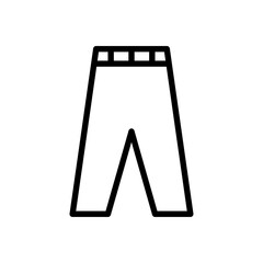 pants icon line style vector