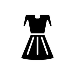 dress icon solid style vector