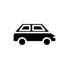 car icon solid style vector for your web, mobile app logo UI design