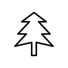 tree icon line style vector