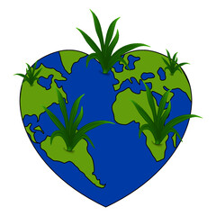 Ilustración del concepto abstracto día de la tierra celebración mundial activismo ambiental salvar el planeta cambio climático © vectore