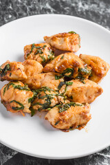 鶏ササミの梅肉炒め