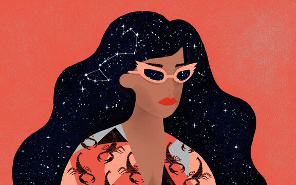 Zodiac Signs and Horoscope Editorial Illustrations