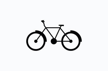 Fototapeta na wymiar Bicycle vector flat icon. Isolated push bike emoji illustration