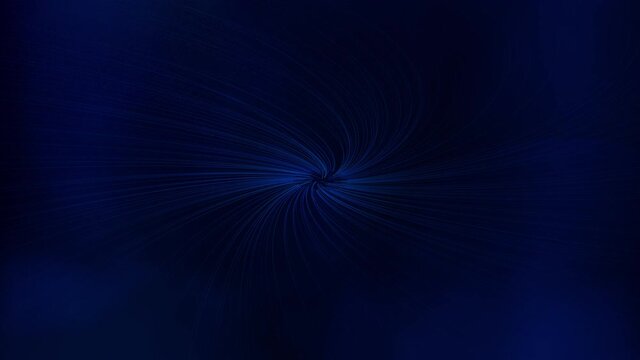 3D blue animated linear spiral background raises then lowers 