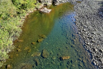 抱返り渓谷の清流の情景＠秋田