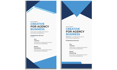 Modern business dl flyer templates vector.