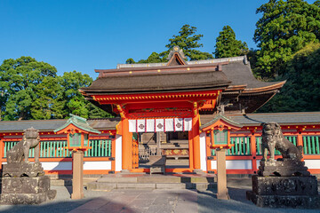 Naklejka premium 高良大社 福岡