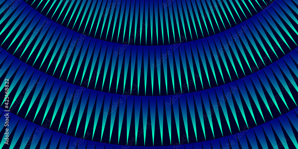 Poster minimal blue monochrome stripe pattern design. modern gradient line halftone surface texture backgro